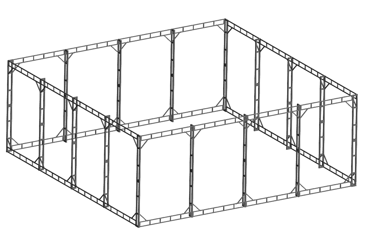Полётная зона 10×10×4 м